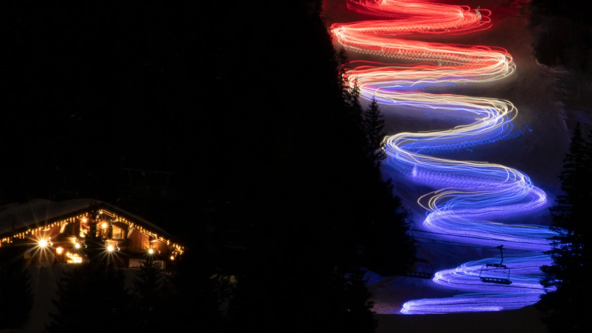 Descente aux flambeaux de Flaine